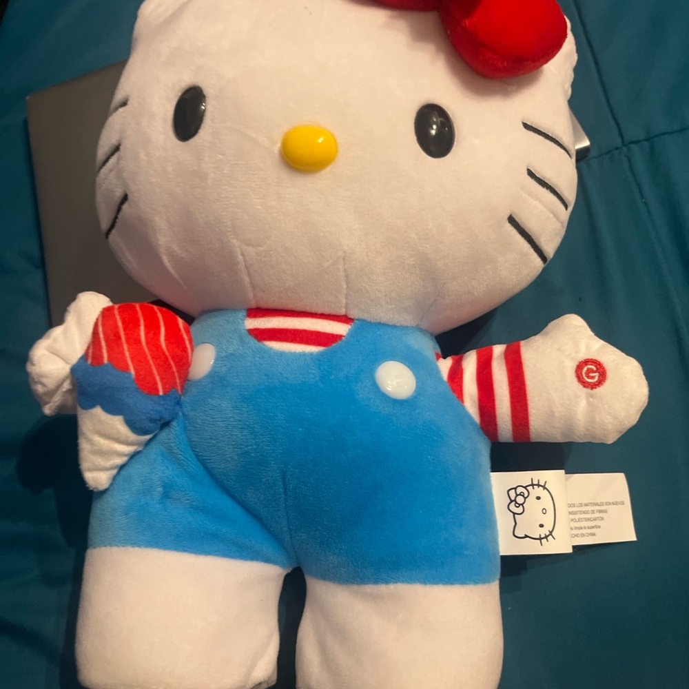 Sanrio Hello Kitty Plush in Blue and Red
